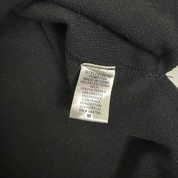 URBAN DAIZY Womens Relaxed Fit Med Black & White Crochet Button Up Sweater Boho - Picture 4 of 8